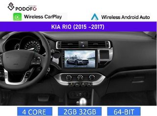 KIA RIO (2015-17) Android οθόνη 9" 2+32GB Ασύρματο CarPlay & Aσύρματο Android Auto GPS WiFi EQ