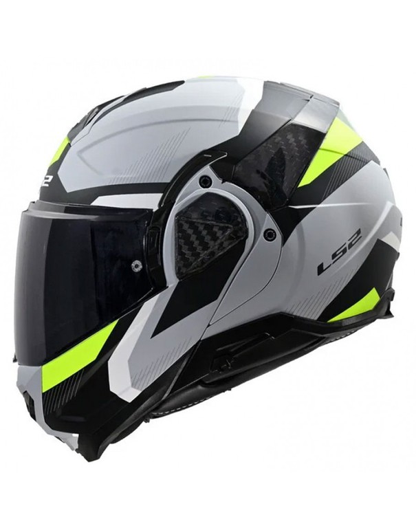 LS2 FF910 Advant II Triple Light Grey/H-V Yellow