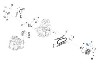 O-ring Καπακιού Στροφάλου Aprilia SR GT 400 E5+ 2026-2026 B016176