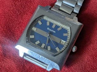 Bulova vintage 70s Fashion TV case design Mode κουρδιστό ρολόι