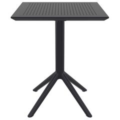 SKY BLACK 60Χ60X74εκ. ΤΡΑΠΕΖΙ ΠΤΥΣ/ΝΟ ΠΟΛ/ΝΙΟΥ