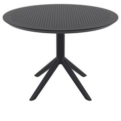 SKY BLACK Φ105X74εκ. ΤΡΑΠΕΖΙ ΠΟΛ/ΝΙΟΥ