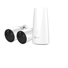 Ezviz CS-BC1-B2 2K+ Ολοκληρωμένο KIT Μπαταρίας Ασύρματου IP Καταγραφικού & 2 Κάμερες Bullet Εξωτερικού Χώρου 4MP