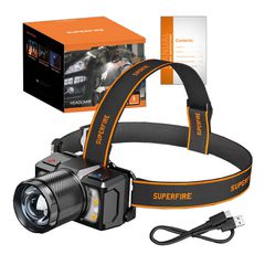 Headlight Superfire HL25, 700lm, USB-C-thumb-1