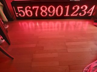 Επιγραφή led  Wifi αδιάβροχη  καινούρια διπλής όψης κυλιόμενου μηνύματος  1,7x 40