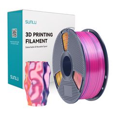 Νήμα Sunlu PLA+ Silk σε τρία χρώματα (κόκκινο, κίτρινο και μπλε)