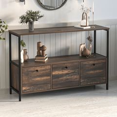 Μπουφές Mars Megapap χρώμα rustic καρυδί 122x36x80,1εκ.