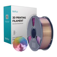 Νήμα Sunlu PLA+ Silk τεσσάρων χρωμάτων (μπλε-μοβ-κόκκινο-χρυσό)