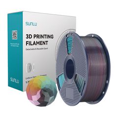 Νήμα Sunlu PLA+ Silk τεσσάρων χρωμάτων (κόκκινο-κίτρινο-πράσινο-μαύρο)