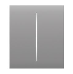 AJAX SYSTEMS - CENTER BUTTON (2-GANG) FOG Κεντρική πρόσοψη για πλαίσιο (Frame) 3, 4 ή 5 θέσεων ασύρματου διπλού διακόπτη ελέγχου