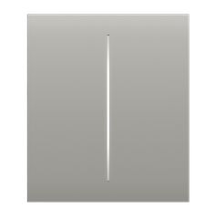 AJAX SYSTEMS - CENTER BUTTON (2-GANG) OYSTER Κεντρική πρόσοψη για πλαίσιο (Frame) 3, 4 ή 5 θέσεων ασύρματου διπλού διακόπτη ελέγχου φωτισμού, σε μπεζ χρώμα.