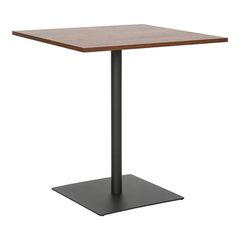 Τραπέζι Nerobian pakoworld mdf σε καρυδί απόχρωση 70x70x75εκ