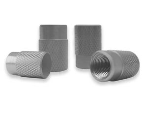 Καπάκια Βαλβίδων Αλουμινίου Ασημί 4τμχ. 17mm x 10mm FZRAZ296