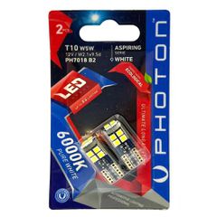Λαμπτήρες LED T10 W5W LED 12 SMD Canbus 12V Ψυχρό Λευκό ASPIRING SERIES Photon 2 Τεμάχια FZKRU979