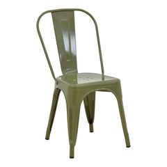 Καρέκλα Utopia pakoworld μέταλλο σε λαδί απόχρωση 44x44x85εκ