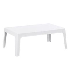 ΤΡΑΠΕΖΑΚΙ ΟΡΘΟΓΩΝΙΟ SLEEK HM6367.01 ΠΟΛΥΠΡΟΠΥΛΕΝΙΟ ΣΕ ΛΕΥΚΟ 99x59.5x39.5Υεκ.