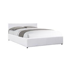 Κρεβάτι Dellia pakoworld με αποθηκευτικό χώρο pu λευκό 120x200εκ