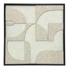 Πίνακας με πλαίσιο Jeire pakoworld λευκό 62x2.5x62εκ
