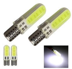LED T10 COB Σιλικόνης 12-Core Can Bus 12V Ψυχρό Λευκό 2 Τεμάχια FZKRU674