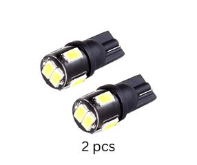 T10 LED Can Bus 6 SMD 5630 / 5730 12V Ψυχρό Λευκό 2 Τεμάχια FZKRU675
