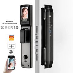 Έξυπνη Κλειδαριά Πόρτας με 3D Face ID, Κάρτα IC, Δακτυλικό Αποτύπωμα, Ψηφιακή Κλειδαριά με Κάμερα