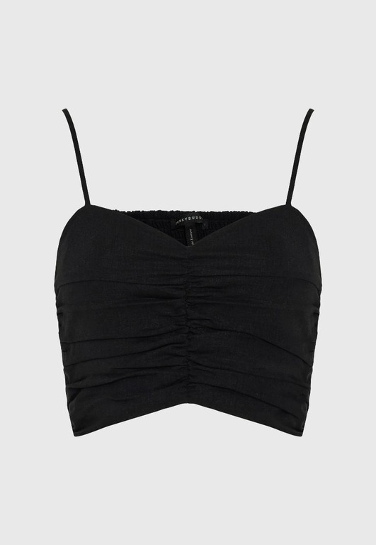 Funky Buddha Γυναικείο Εφαρμοστό Cropped Τοπ FBL013-123-17
