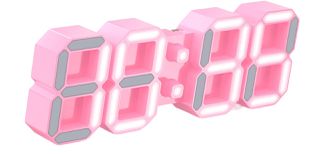 EDUP EH-LEDNI-B-1 Ρολόι τοίχου 3D LED 5,2 Μίνι Ροζ