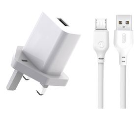 XO L99 (UK) Φορτιστής με Καλώδιο Micro 2.4A