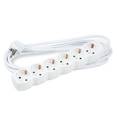Technik Πολύπριζο 6 Θέσεων 1,5mm2 Λευκό 3m