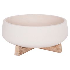 ΓΛΑΣΤΡΑ ΕΣ.ΧΩΡΟΥ FRELLO HM4674.02M ΛΕΥΚΟ FIBER CEMENT--TEAK ΒΑΣΗ 27x26,5x12Υεκ.