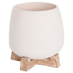 ΓΛΑΣΤΡΑ ΕΣ.ΧΩΡΟΥ FRELLO HM4674.02S ΛΕΥΚΟ FIBER CEMENT--TEAK ΒΑΣΗ 14,5x14,5x16Υεκ.