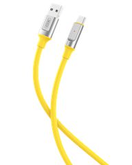 XO NB251 6A Καλώδιο Φόρτισης + Data για Type-C L=1m Κίτρινο
