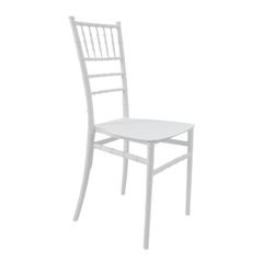 Καρέκλα Tiffany Ι pakoworld pp σε λευκή απόχρωση 38.5x46.5x87εκ