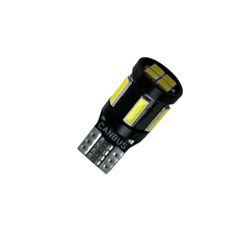 Led λάμπα τύπου Τ10 με 5 SMD led 7020 + 4 SMD μπροστά 3030 - Canbus 5000K - 1τμχ.