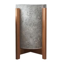 ΓΛΑΣΤΡΑ ΕΣΩΤ.ΧΩΡΟΥ HOFF HM4682.03S FIBER CEMENT ΓΚΡΙ-TEAK ΒΑΣΗ Φ31x43Υεκ