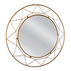 Καθρέπτης Τοίχου ArteLibre AERIN Χρυσό Μέταλλο/Γυαλί 80x4x80cm