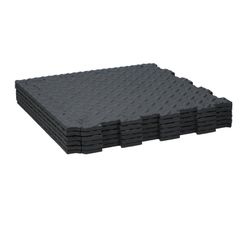 Πλακάκια Δαπέδου Μαύρα 40x40cm BLACK+DECKER 6Τμχ