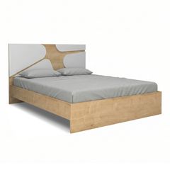 Κρεβάτι Bergamo Megapap χρώμα φυσικό οξιάς 160x200εκ.