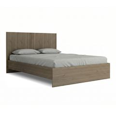 Κρεβάτι Troy Megapap χρώμα καρυδί 140x190εκ.