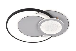 Φωτιστικό Οροφής Led 84W Λευκό/Μαύρο Σώμα CCT + Τηλεχειριστήριο