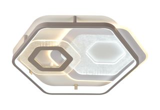 Φωτιστικό Οροφής Led 84W Λευκό/Γκρί Σώμα CCT + Τηλεχειριστήριο