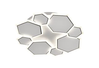 Φωτιστικό Οροφής Led 68W Λευκό/Γκρί Σώμα CCT + Τηλεχειριστήριο