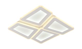 Φωτιστικό Οροφής Led 128W Λευκό/Γκρί Σώμα CCT + Τηλεχειριστήριο