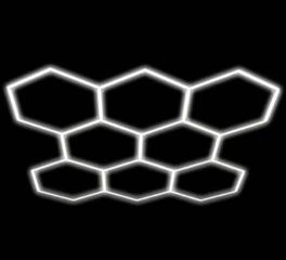 Hexagon Series Set 8*HEX 280W (Με αξεσουάρ εγκατάστασης) Ψυχρό Λευκό