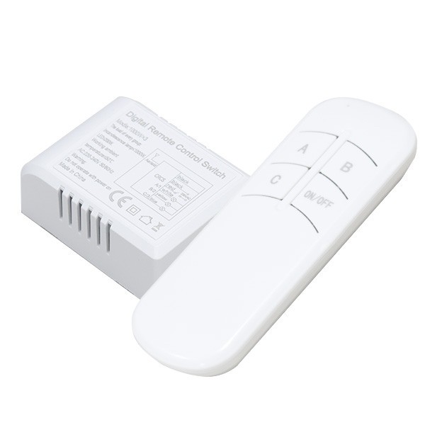 RF Ασύρματος 3πλός διακόπτης 220V ΜΑΧ=200W