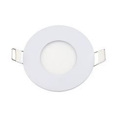 Φωτιστικό οροφής στρογγυλό panel Led χωνευτό 3watt Ψυχρό λευκό