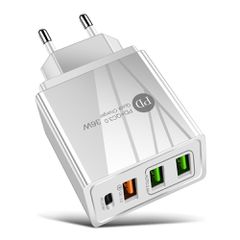 Ταχυφορτιστής PD+ QC3.0 36W Λευκό Χρώμα