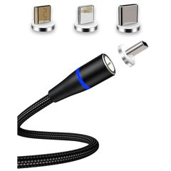 Μαγνητικό USB Καλώδιο Ταχείας Φόρτισης και Data 3 σε 1