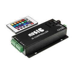 Music RGB Controller με Dimmer για ταινία Led 216w