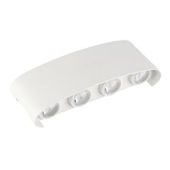 LED Φωτιστικό Λευκό Επιτοίχιο 8W Θερμό Λευκό